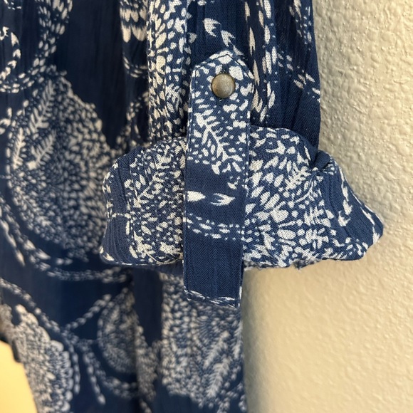 Blue and White Swimsuit Cover Size Small - Picture 6 of 6